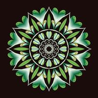 creative indian free multi colored floral mandala design vector