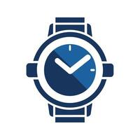 A modern wristwatch featuring a single tick mark on the face, Craft a minimalist logo representing a modern wristwatch vector