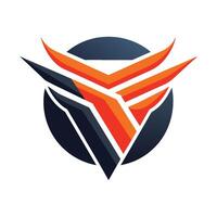 logo presentando un naranja y negro pájaro en un blanco fondo, combinar mezclado medios de comunicación tecnicas para un visualmente sorprendentes efecto logo vector