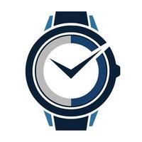 Close-up of a modern wristwatch with a single tick mark indicating the passing of a specific time, Craft a minimalist logo representing a modern wristwatch vector