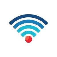 Wifi Logo on White Background, Explore the concept of connectivity in a minimalist logo inspired by wifi signals vector