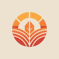 A clean and stylish logo design for a farm, embodying simplicity and modernity, Fashion a clean and stylish logo embodying simplicity and warmth vector