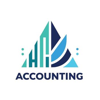 A logo featuring blue and green colors, representing a financial firms branding, Experimenting with different typography styles to create a unique and modern look vector