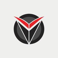 un minimalista negro y rojo logo desplegado en un limpiar blanco fondo, desarrollar un pulcro logo con un minimalista acercarse, enfoque en negativo espacio vector