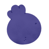 Hand drawn blue berry illustration png