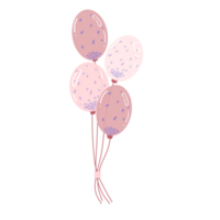 pink balloon party png