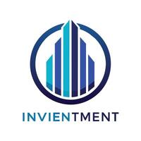 The logo of an investment firm featuring a unique emblem utilizing negative space, Utilize negative space to create a unique emblem for an investment advisory firm vector