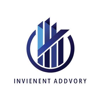 Logo design utilizing negative space to create a unique emblem for an investment company, Utilize negative space to create a unique emblem for an investment advisory firm vector