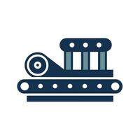 Minimalist flat icon of a roller blade for design projects and digital applications, A minimalist depiction of a conveyor belt system, minimalist simple modern logo design vector