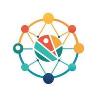 A minimalist logo featuring a rocket, symbolizing innovation and progress, A minimalist logo that embodies connectivity and communication vector