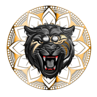 schwarzes Panther-Logo png