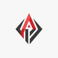 The letter A is creatively constructed using triangles in a minimalist logo design, A minimalist logo featuring a simple yet striking typographic design vector