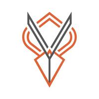 A logo design featuring two swords crossed in the middle, A clean, modern logo featuring the outline of a pair of scissors vector