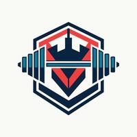 A minimalist logo for a gym, designed with clean lines and geometric shapes for a modern and sleek look, Create a minimalist logo with clean lines and geometric shapes vector