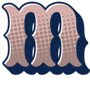 Comic Halftone Alphabet Letter and Number png