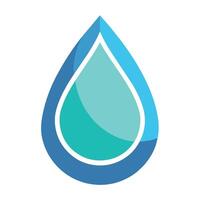 un soltero azul y verde agua gotita se sienta en un limpiar blanco superficie con un minimalista sentir, agua gotita icono en un moderno minimalista estilo, minimalista sencillo moderno logo diseño vector