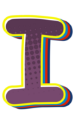 quadrinho meio-tom alfabeto carta e número png