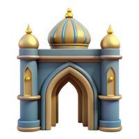 cute 3d of arabian islamic gate png