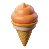 3d icon illustration of ice cream png