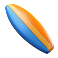 3d icon illustration of surfing board png