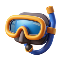 3d ícone ilustração do mergulho mascarar png