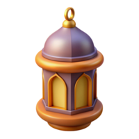 cute 3d of islamic lantern png