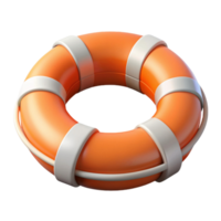3d icon illustration of lifebouy png