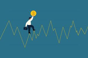 Investment Risk or Stock Market Volatility. vector