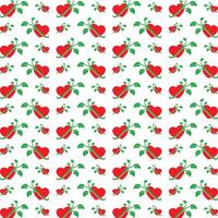 Love leaf famous trendy multicolor repeating pattern illustration design vector