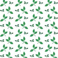 Green leaf weird trendy multicolor repeating pattern illustration background design vector