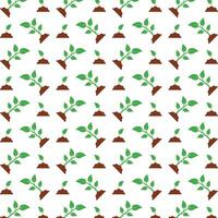 Plant growth famous trendy multicolor repeating pattern illustration design vector