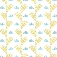 Building outline weird trendy multicolor repeating pattern illustration background design vector