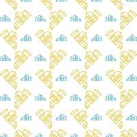 Building outline weird trendy multicolor repeating pattern illustration background design vector