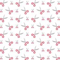 Scissors famous trendy multicolor repeating pattern illustration design vector