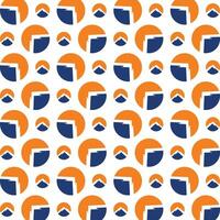 Blue mountain glorious trendy multicolor repeating pattern illustration design vector