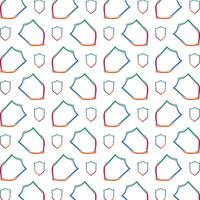 Shield especial trendy multicolor repeating pattern illustration background design vector