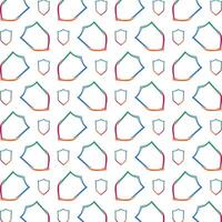 Shield especial trendy multicolor repeating pattern illustration background design vector