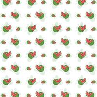 Watermelon famous trendy multicolor repeating pattern illustration design vector