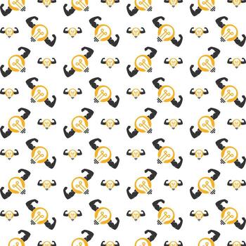 inteligente gimnasio extraño de moda multicolor repitiendo modelo ilustración antecedentes diseño vector