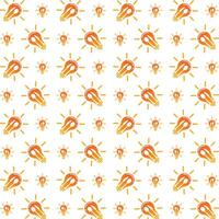 Creative food weird trendy multicolor repeating pattern illustration background design vector
