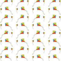 Kite famous trendy multicolor repeating pattern illustration design vector