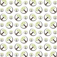 Abstract tree especial trendy multicolor repeating pattern illustration background design vector