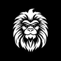 Baboon - Black and White Isolated Icon - illustration vector