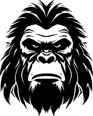 Gorilla, Black and White illustration