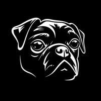 Pug - Minimalist and Flat Logo - illustration vector