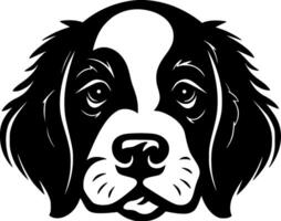 Puppy - Black and White Isolated Icon - illustration vector