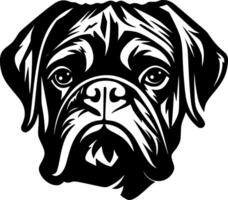 Pug - Minimalist and Flat Logo - illustration vector