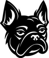 French Bulldog - Black and White Isolated Icon - illustration vector