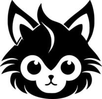 gato - minimalista y plano logo - ilustración vector