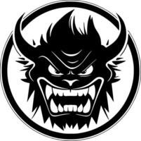 Beast - Black and White Isolated Icon - illustration vector